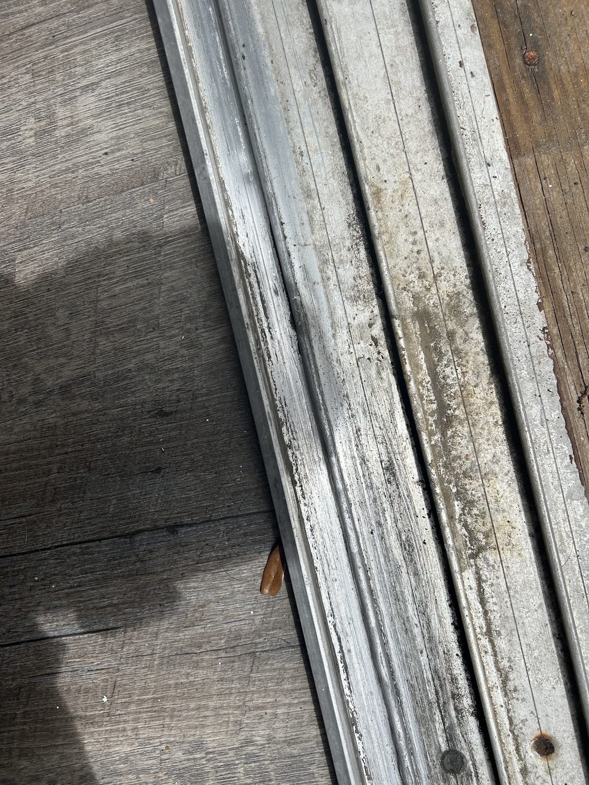 Worn track surface that chews through rollers